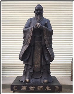 2米鑄銅孔子
