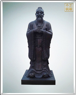 2米孔子銅雕